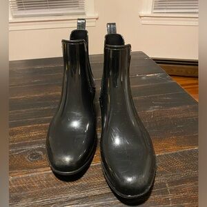 Black Target Brand Ankle Rainboots